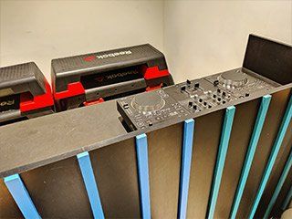 On-floor DJ with JBL Harman designed sound